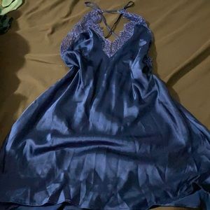 Royal Blue Halter Victoria’s Secret Slip